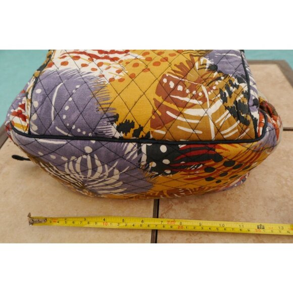 Vera Bradley Quilted Painted Feathers Campus Tech Backpack 16 x 12 x 6 Large main image 10